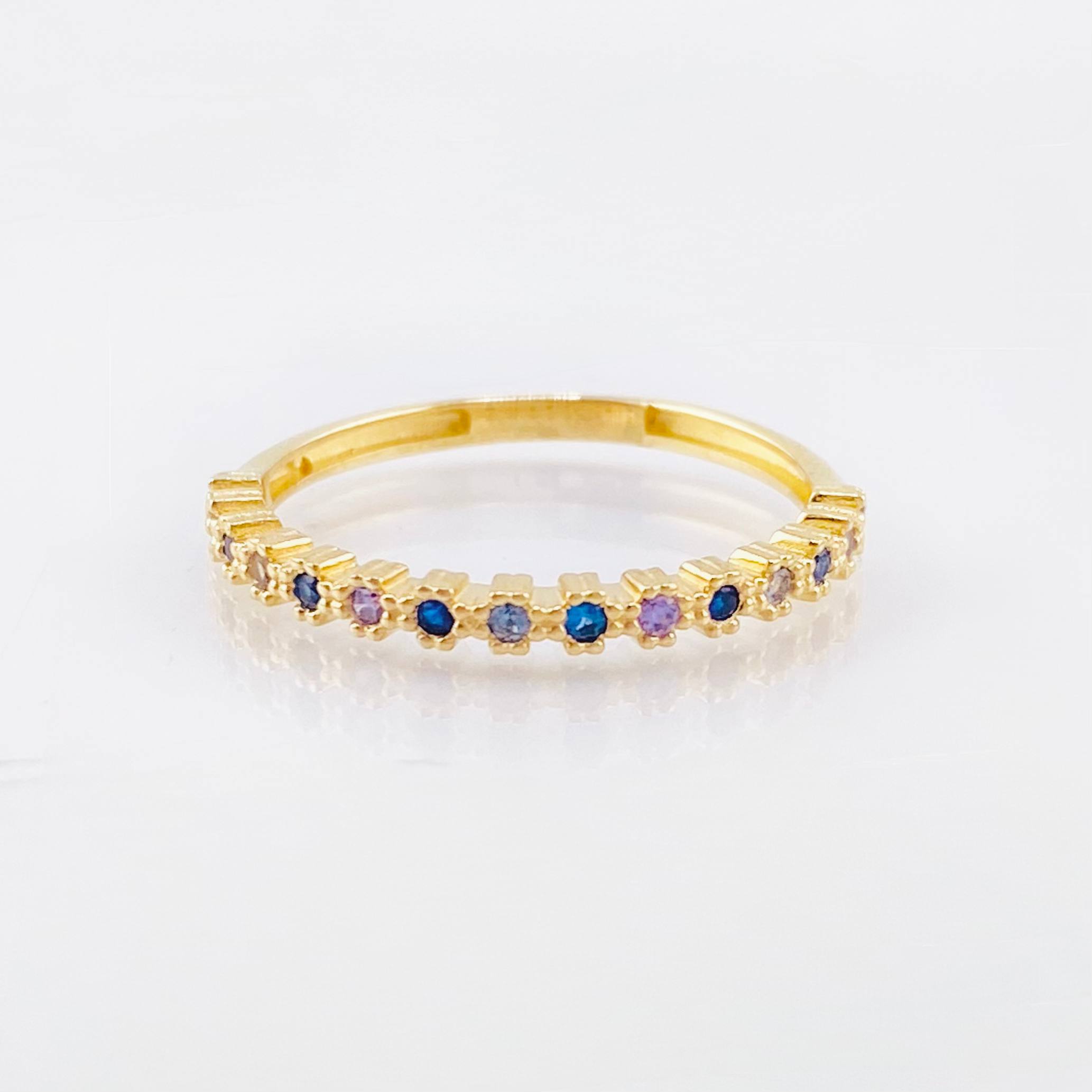Anillo Churumbela Burbujas 1.6gr / T6 3/4 / Oro Amarillo 18K