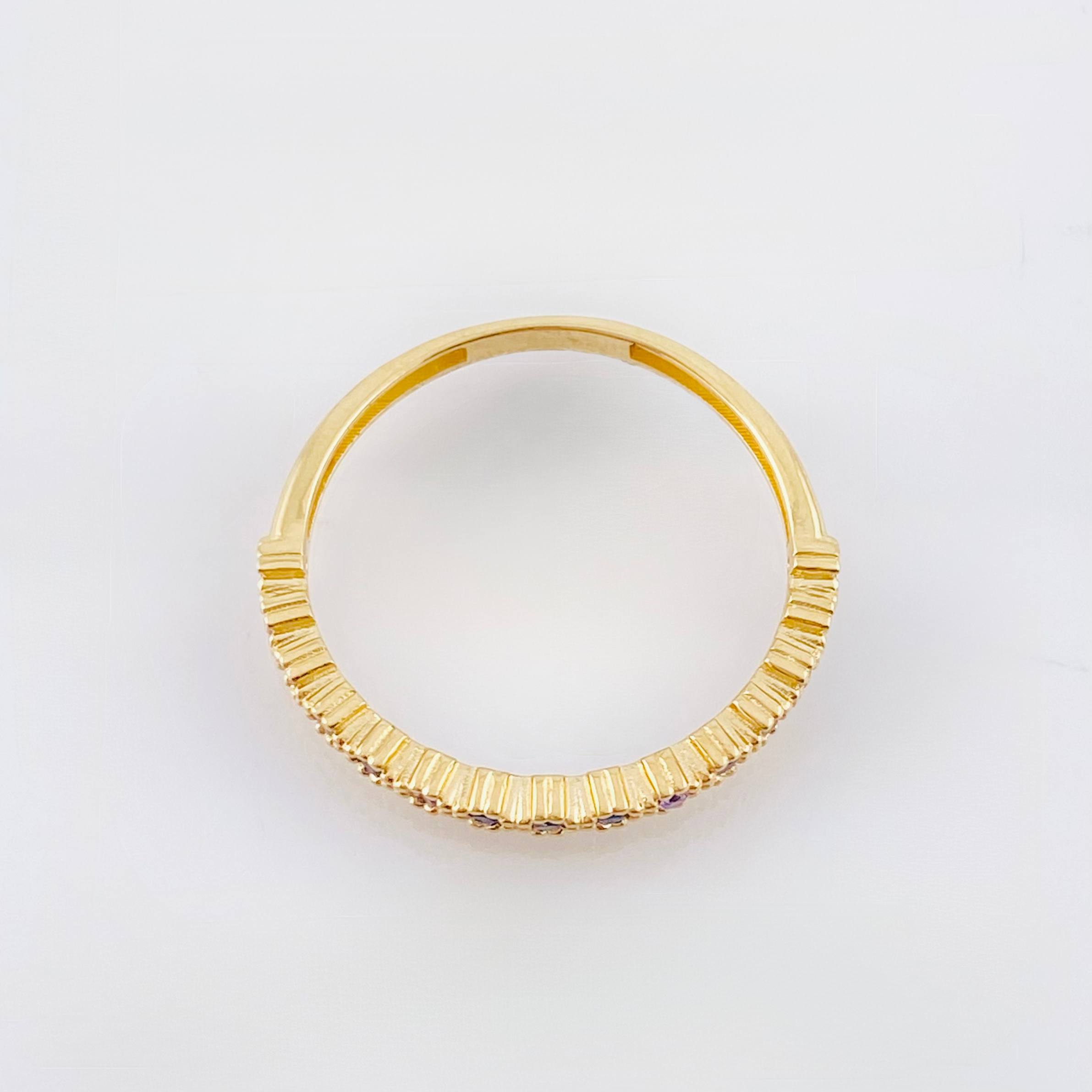 Anillo Churumbela Burbujas 1.6gr / T6 3/4 / Oro Amarillo 18K