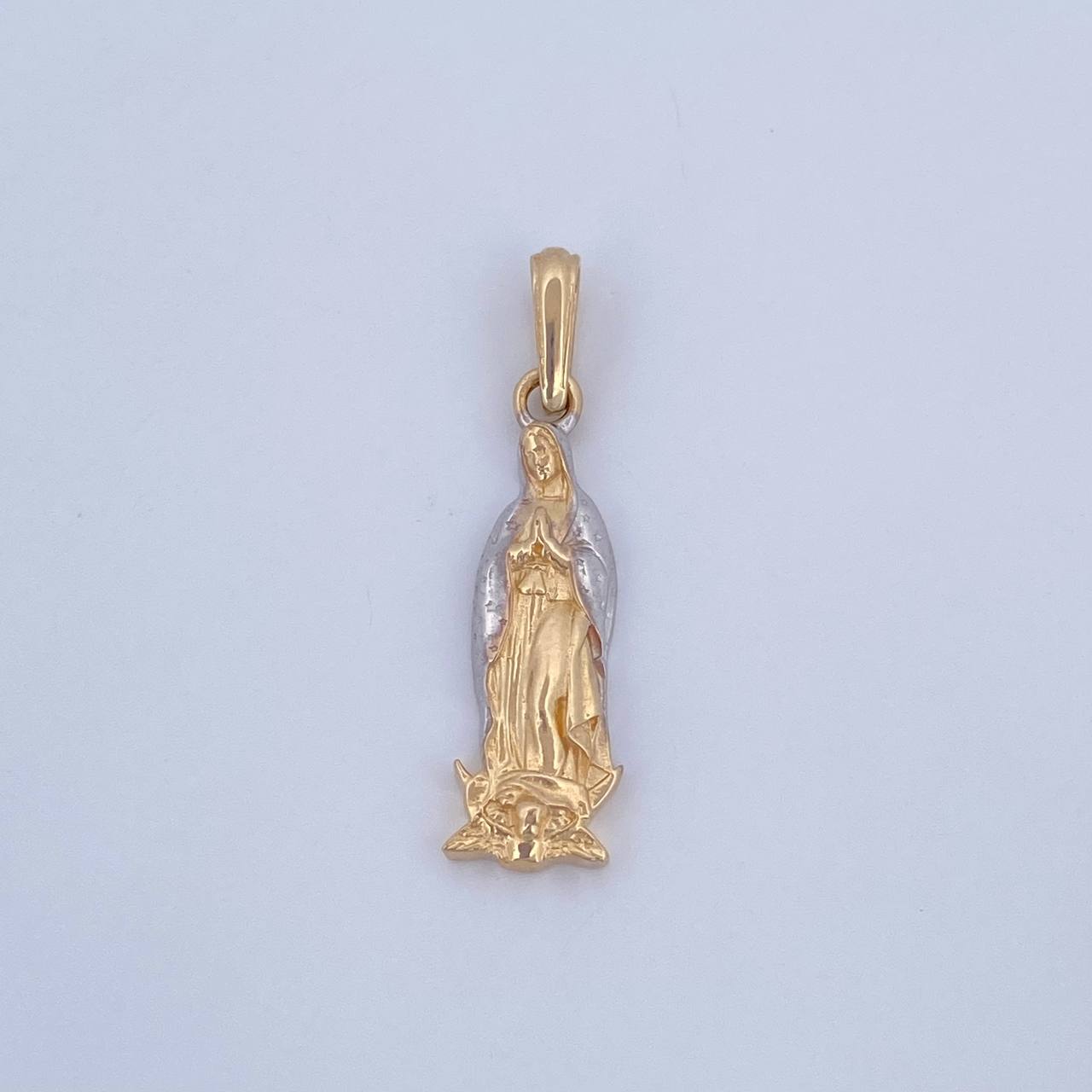 Pendant Virgin Guadalupe 1.75gr / 2.9cm / Two 18K Yellow and White Golds &