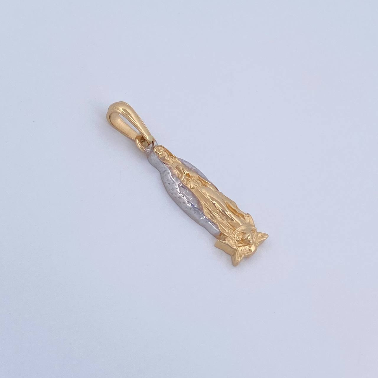 Pendant Virgin Guadalupe 1.75gr / 2.9cm / Two 18K Yellow and White Golds &