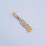 Pendant Virgin Guadalupe 1.75gr / 2.9cm / Two 18K Yellow and White Golds &