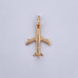 Pendant Airplane 0.9gr / 2.3cm / 18K Yellow Gold &
