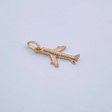 Pendant Airplane 0.9gr / 2.3cm / 18K Yellow Gold &