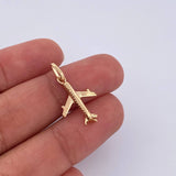 Pendant Airplane 0.9gr / 2.3cm / 18K Yellow Gold &