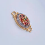 Herraje Ruleta 9.1gr / 3.3cm / Circones Blancos Tres Oros 18K &