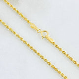 Cadena Lazo 2.1gr / 23 1/2 in / Oro Amarillo +3 18K ©
