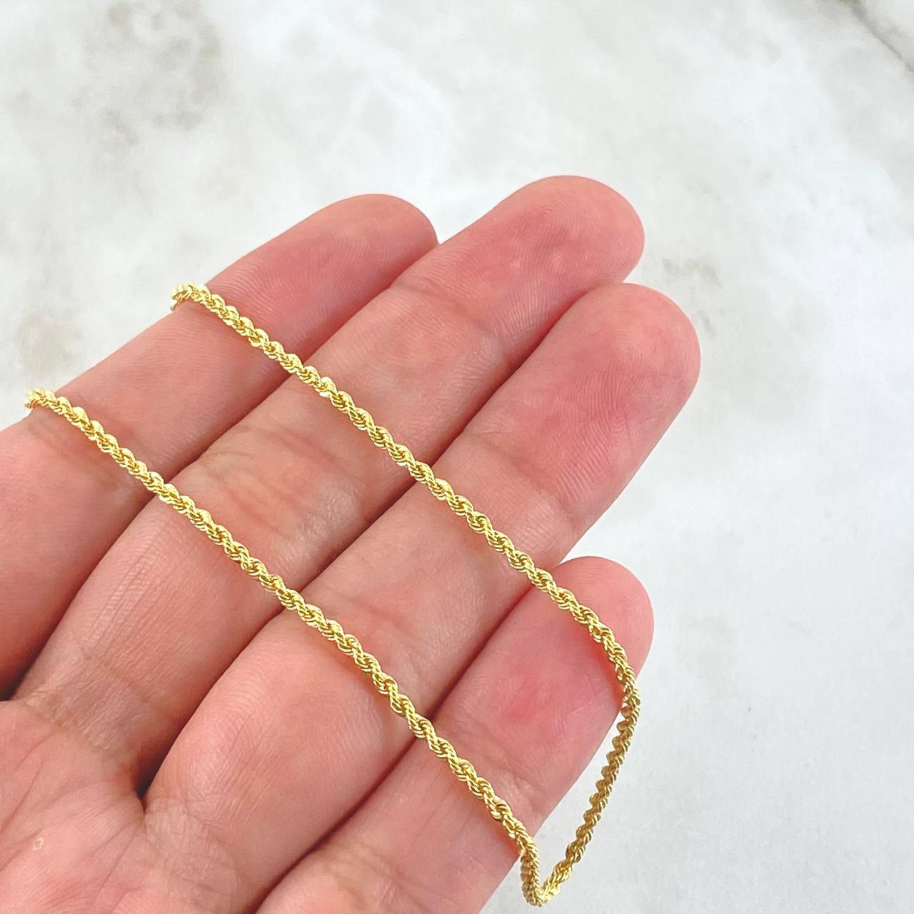 Rope Chain 2.2 g / 23 3/4 in / 1.6 mm 18K Yellow Gold