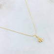 Set Cadena y Dije Aguja Trenzada + Abeja 1.15gr / 17 3/4 in / Oro Amarillo 18K