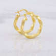 Candongas Asby 1.95g / 3/4 in Oro Amarillo 18K