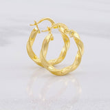 Candongas Asby 1.95g / 3/4 in Oro Amarillo 18K
