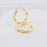 Candongas Asby 1.95g / 3/4 in Oro Amarillo 18K