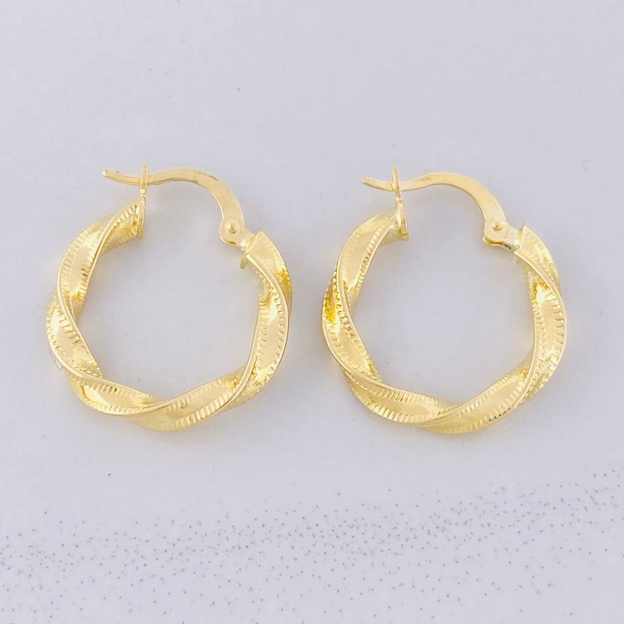 Candongas Asby 1.95g / 3/4 in Oro Amarillo 18K