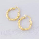 Candongas Asby 1.95g / 3/4 in Oro Amarillo 18K