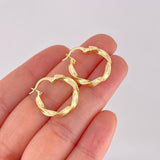 Candongas Asby 1.95g / 3/4 in Oro Amarillo 18K