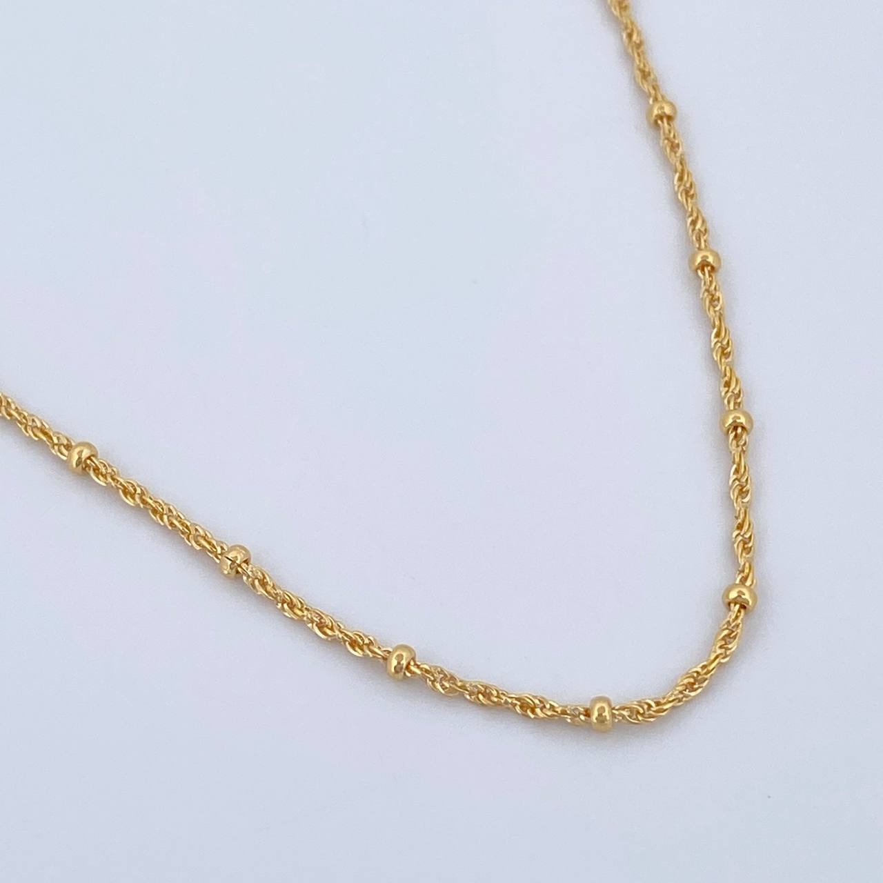 Rope Chain Donuts 1.5gr / 19.8in / +3 18K Gold &