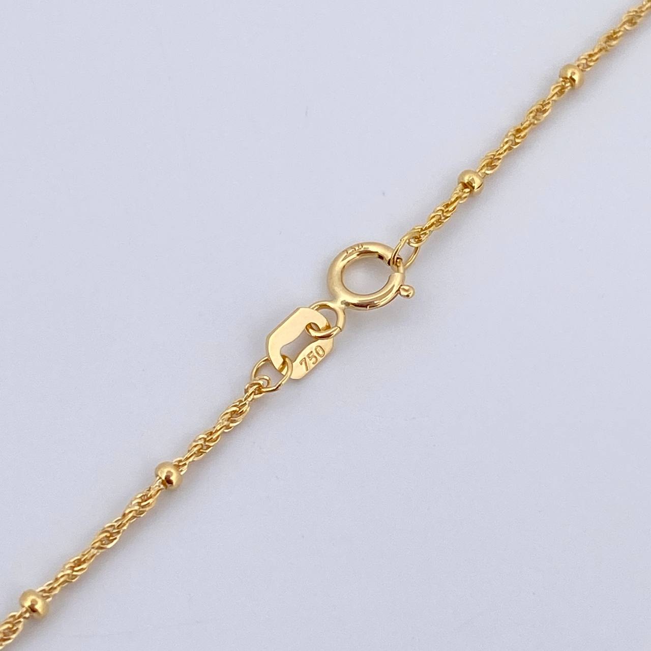 Rope Chain Donuts 1.5gr / 19.8in / +3 18K Gold &