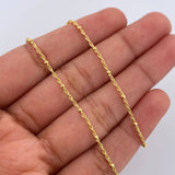 Rope Chain Donuts 1.45gr / 19.7in / +3 18K Gold &