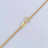 Rope Chain 0.8gr / 45cm / +3 18K Gold &