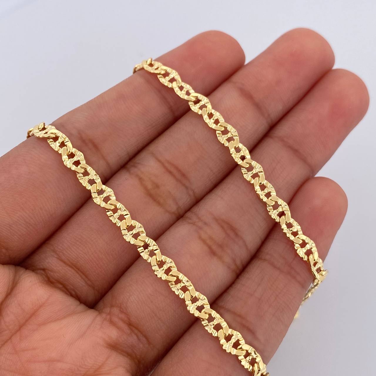 Ladder Chain 5.15gr / 17.9in / +3 18K Gold &