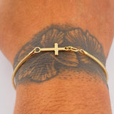 Flex Cross Bracelet 2.05gr / 7.5in-8.3in / +4 18K Gold $
