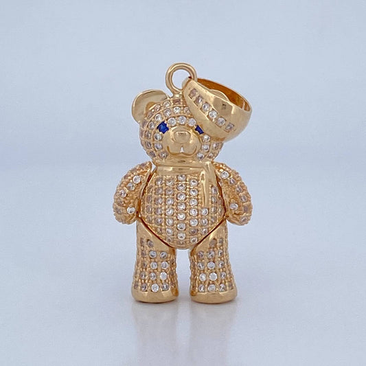 Pendant Articulated Bear 8.85gr / 3.45cm / 18K Gold &