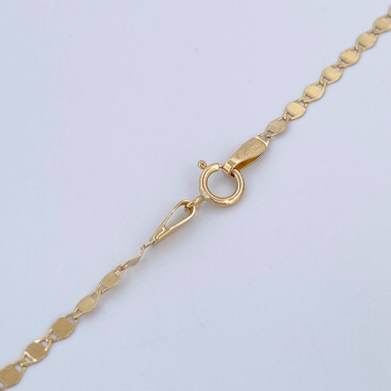 Cadena Plana Espejo 1.6gr / 45.4cm / +3 Oro 18K &
