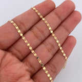 Cadena Plana Espejo 1.6gr / 45.4cm / +3 Oro 18K &