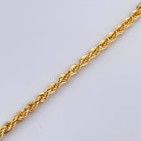 Rope Bracelet 2gr / 7.6in / +3 18K Gold &
