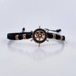 Black Bracelet Charm Timon 3.95gr / Black Zircons Two-tone Black Rose 18K &