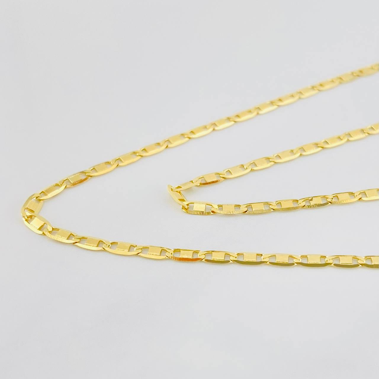 Flat Mariner Chain 3.15g / 24 in / 1.8mm Yellow Gold 18K