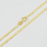 Flat Mariner Chain 3.15g / 24 in / 1.8mm Yellow Gold 18K