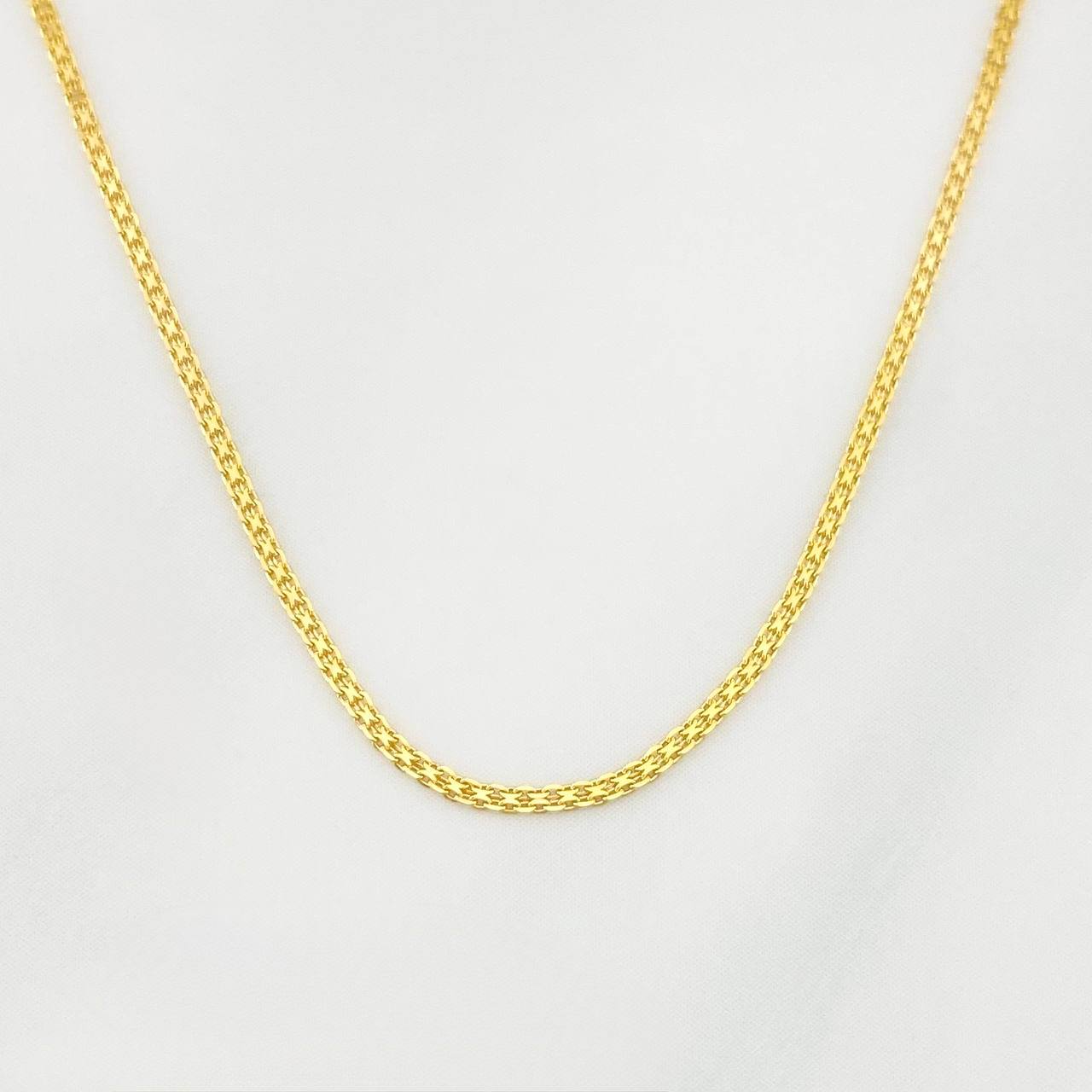 Cadena China 2.1g / 24 in / 1mm Oro Amarillo 18K