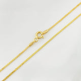 Cadena China 2.1g / 24 in / 1mm Oro Amarillo 18K