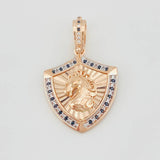 Dije Caballo 6.15g / 1 1/2 in Dos Oros Blanco Rosa 18K