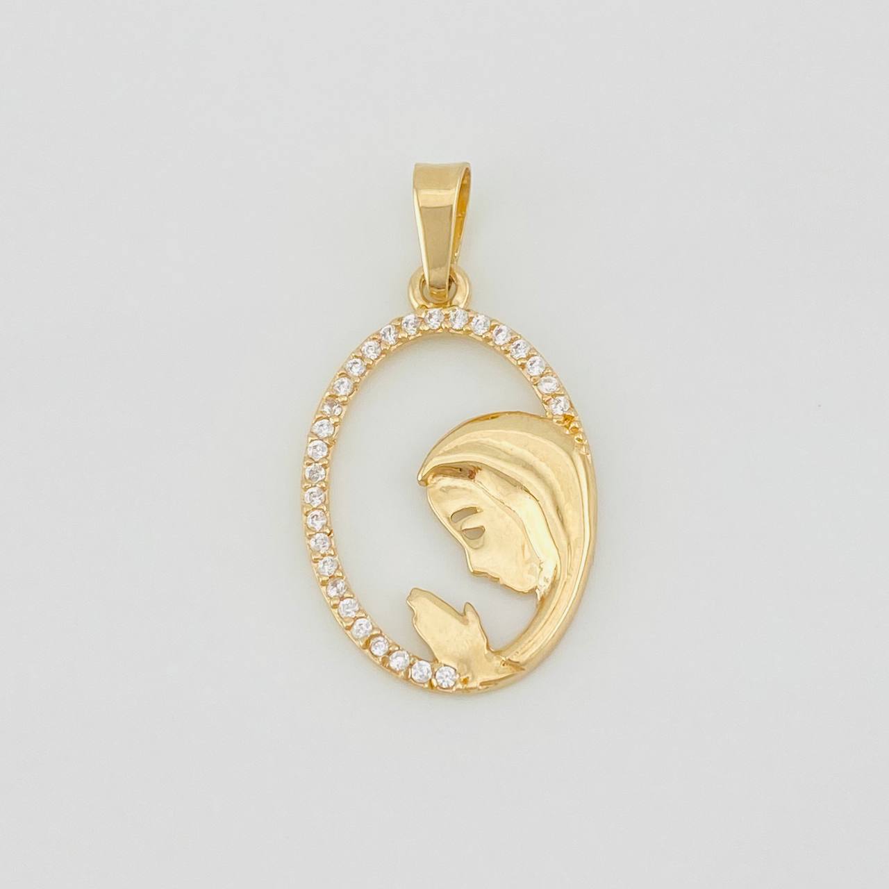 Dije Virgen Maria 1.3g / 1 in Oro Amarillo 18K