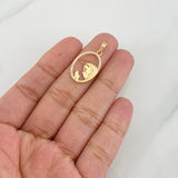 Dije Virgen Maria 1.3g / 1 in Oro Amarillo 18K