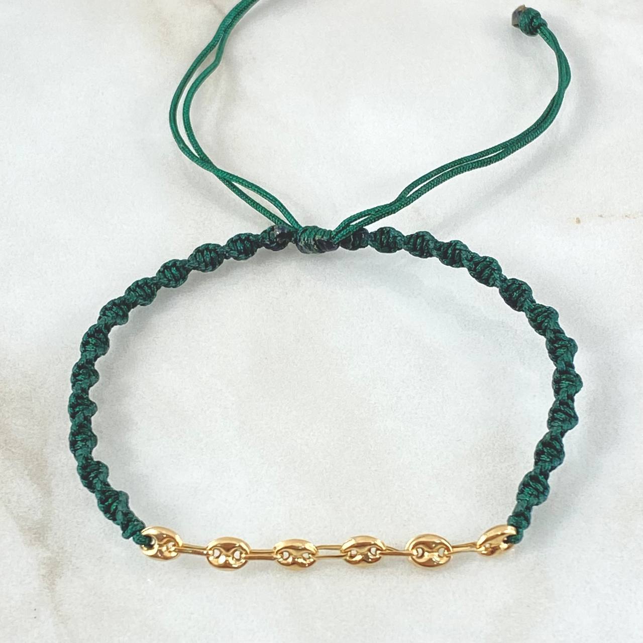 Green Bracelet Charm GC 0.7gr / 18K Gold