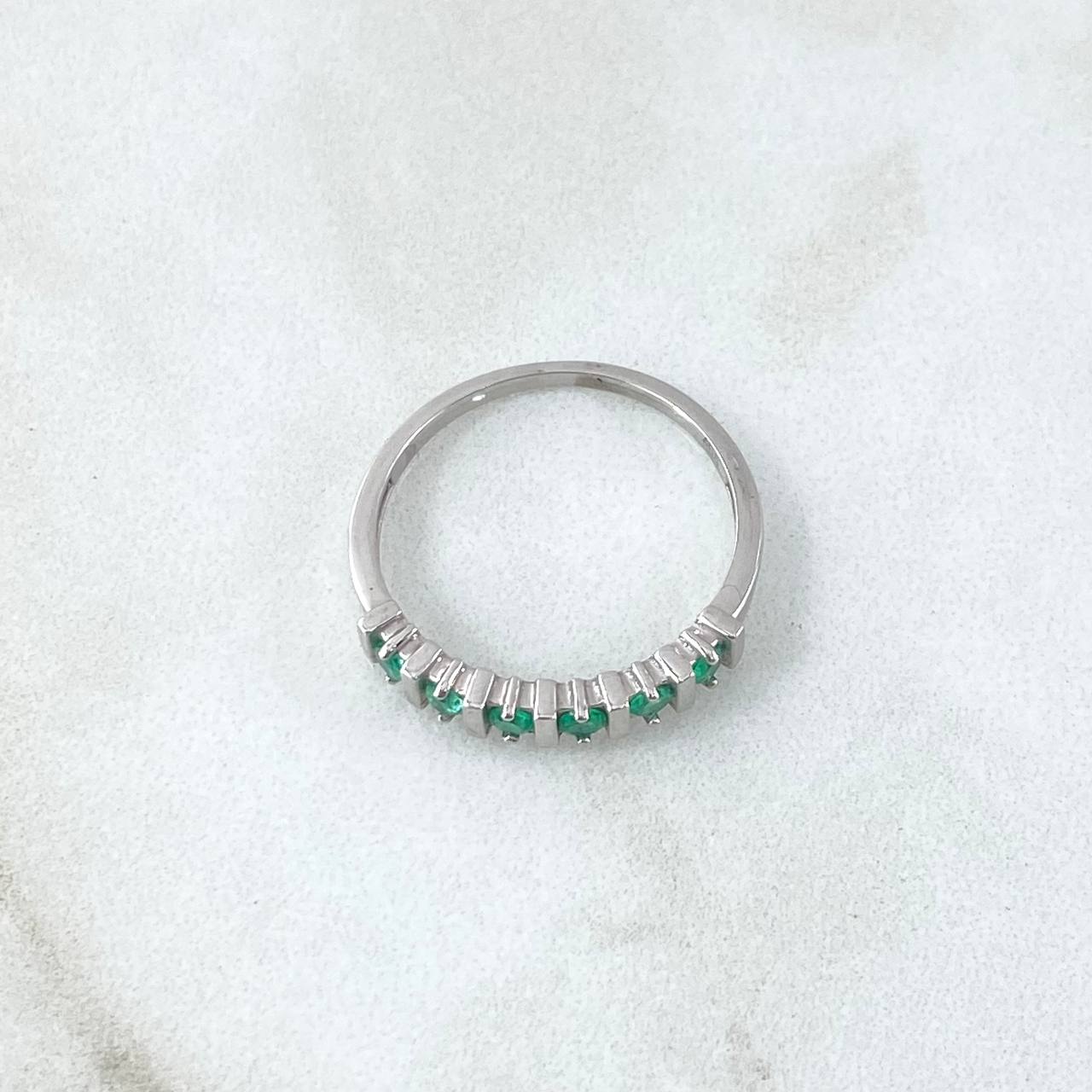 Ring Rail 2.05gr T7 Emerald 33pts White Gold (Jewel)*
