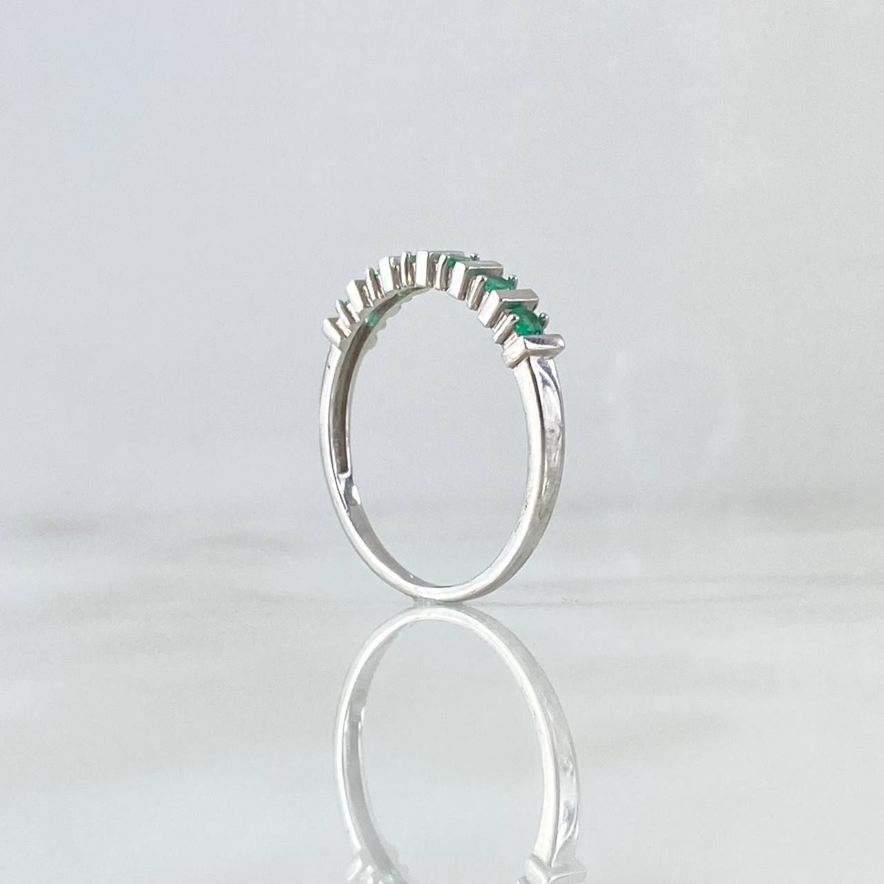Ring Rail 2.05gr T7 Emerald 33pts White Gold (Jewel)*