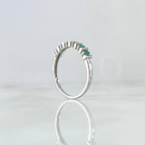 Ring Rail 2.05gr T7 Emerald 33pts White Gold (Jewel)*