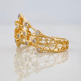 Anillo Malla Real 2.35g / T4 1/4 Oro Amarillo 18K