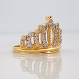 Anillo Corona 4.15g / T7 1/2 Oro Amarillo 18K