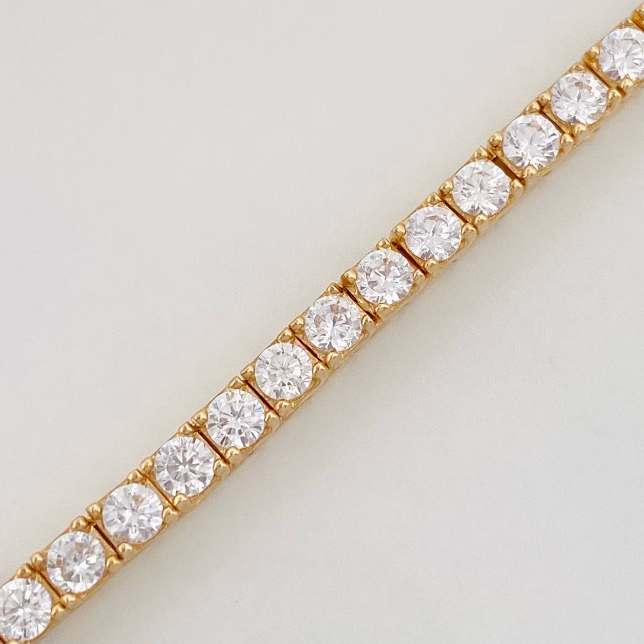 Pulso Tennis 11.6g / 7 in / 2.8mm Oro Amarillo 18K