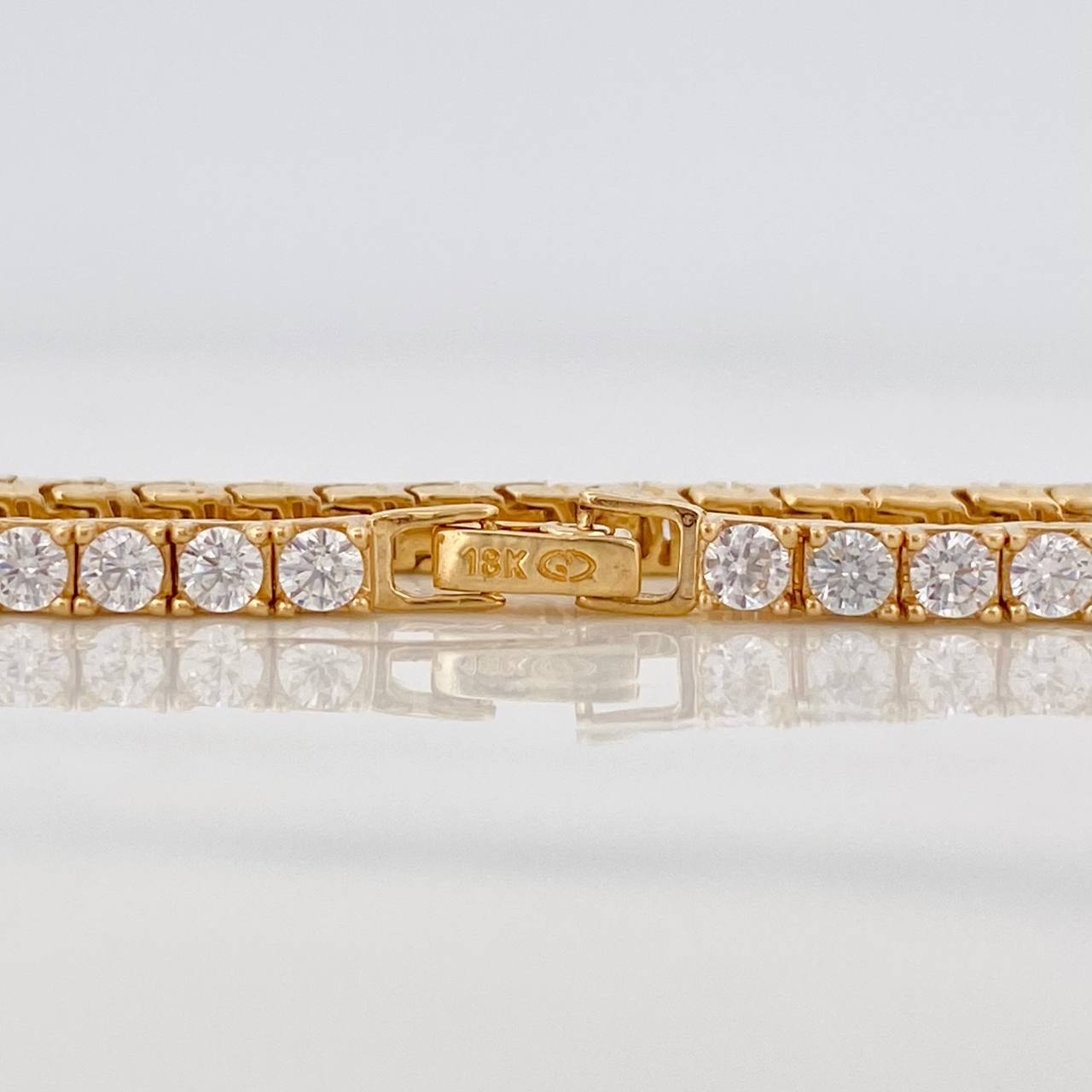 Pulso Tennis 11.6g / 7 in / 2.8mm Oro Amarillo 18K