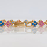 Pulso Flores 9.95g / 5 1/2 in / 6mm Oro Amarillo 18K