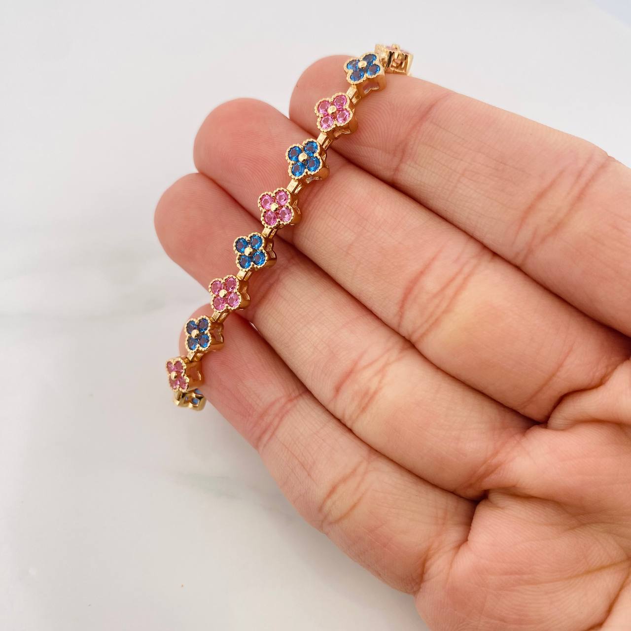 Pulso Flores 9.95g / 5 1/2 in / 6mm Oro Amarillo 18K