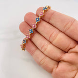 Pulso Flores 9.95g / 5 1/2 in / 6mm Oro Amarillo 18K