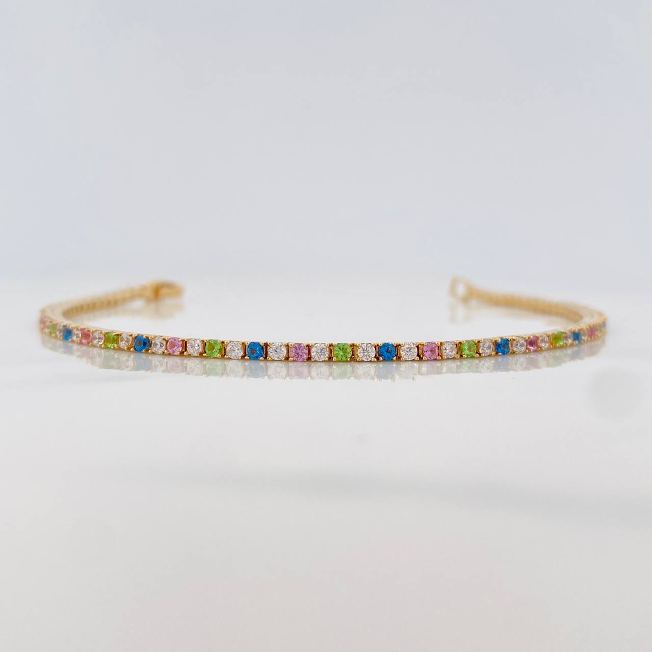 Pulso Tennis 7g / 6 1/4 in / 1.8mm Oro Amarillo 18K