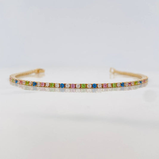 Pulso Tennis 7g / 6 1/4 in / 1.8mm Oro Amarillo 18K