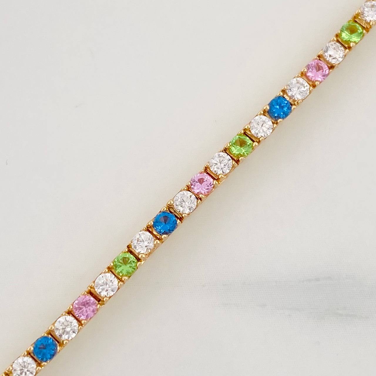 Pulso Tennis 7g / 6 1/4 in / 1.8mm Oro Amarillo 18K